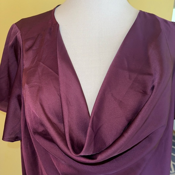 Torrid Purple Cowl Neck Dolman Sleeve Blouse - Picture 2 of 5